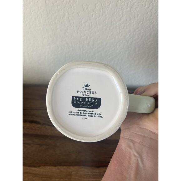 Rae Dunn Disney Ariel The Little Mermaid silhouette sea foam NEW - Picture 4 of 5